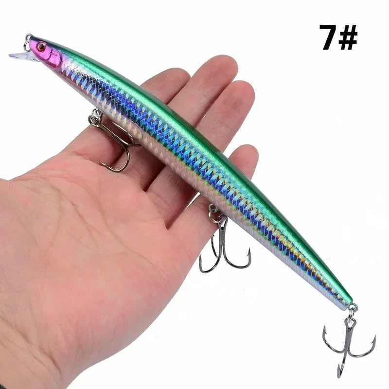 Maris Minnow Fishing Lure 18cm 24g | 25 Colors Laser Crankbait Hard Bait
