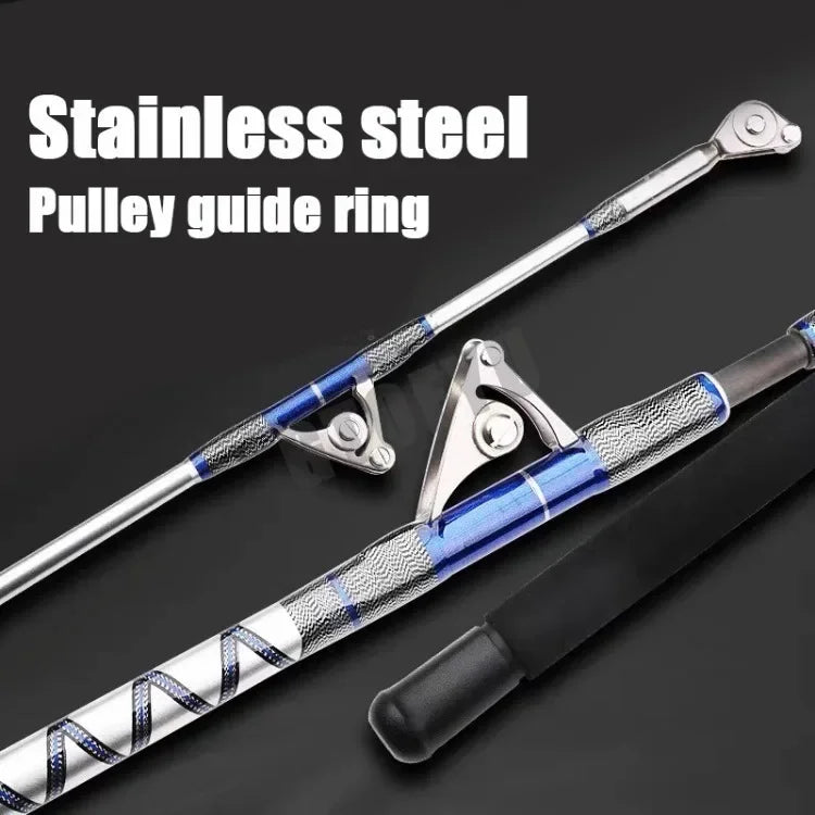 GTOFYU Saltwater Trolling Rod 50KG – 2-Piece, Roller Guides, 1.98M/2.1M