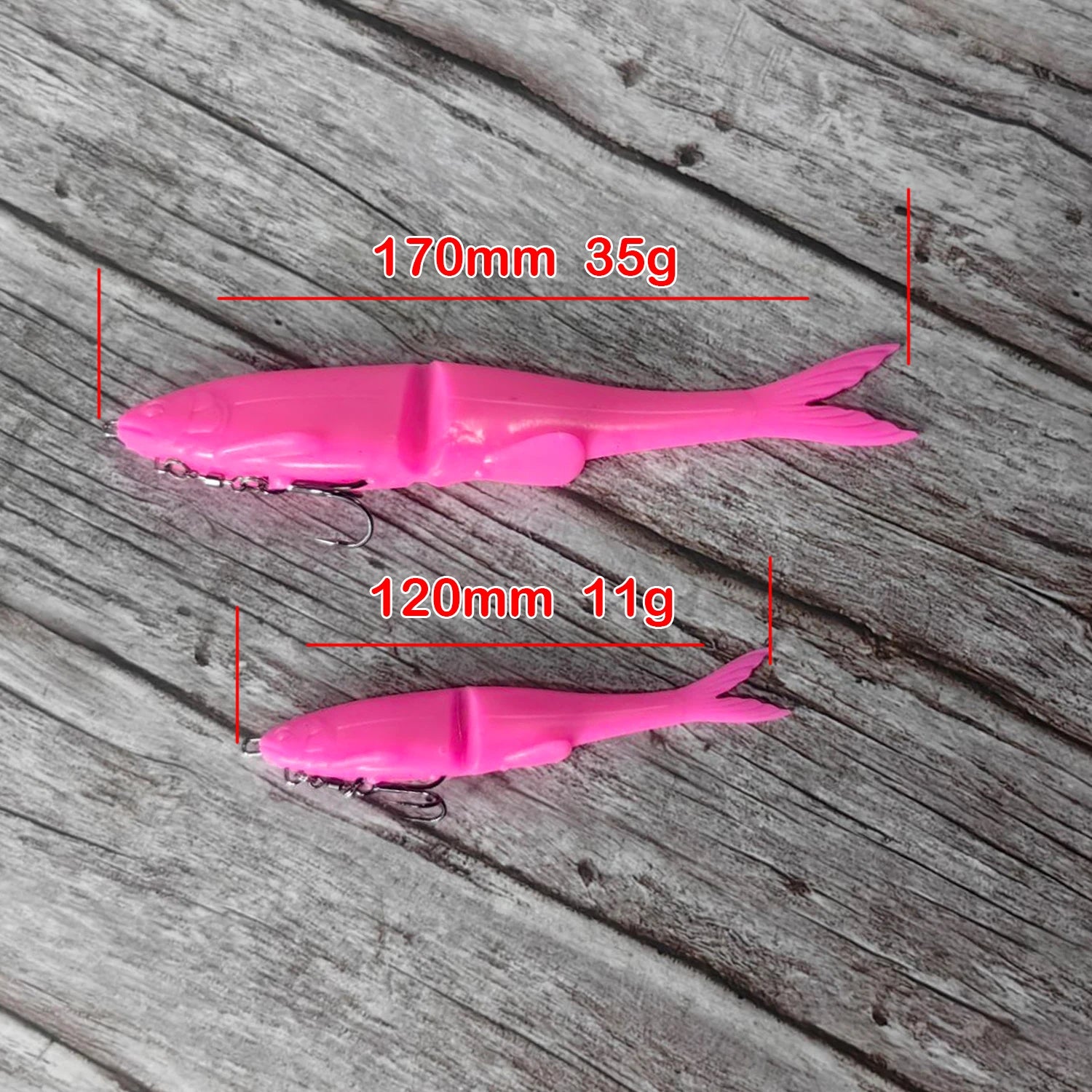 Maris Lure Swimming Soft Bait Wobbler – 120mm & 170mm