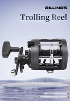 Billings Trolling Drum Reel – 33lb Max Drag