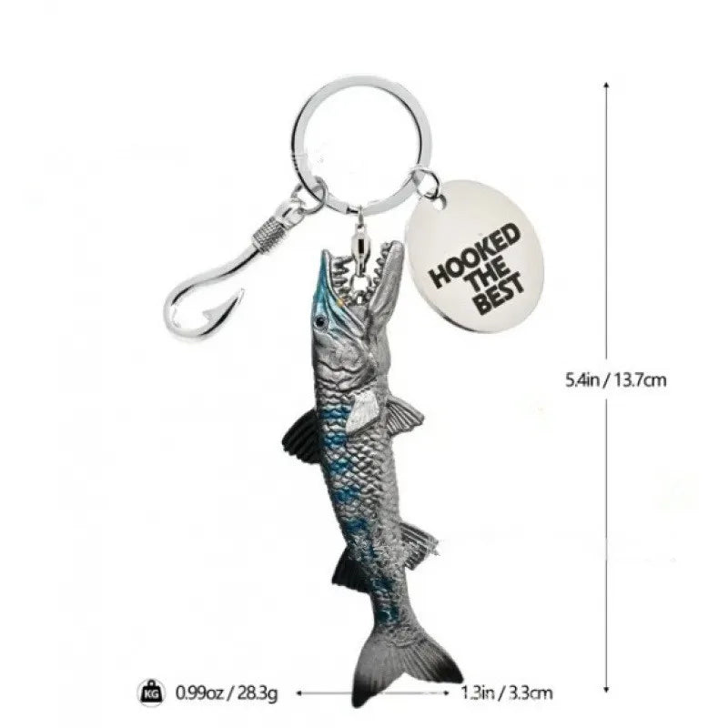 Realistic Fish Keychain – Resin Marine Animal Pendant | 13cm | 11 Designs