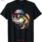 Funny Fishing American Flag T-Shirt