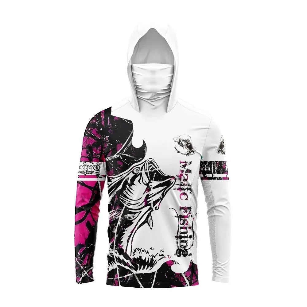 Men's 3D Fishing Print Long Sleeve T-Shirt – Breathable, Casual | XS–XXL