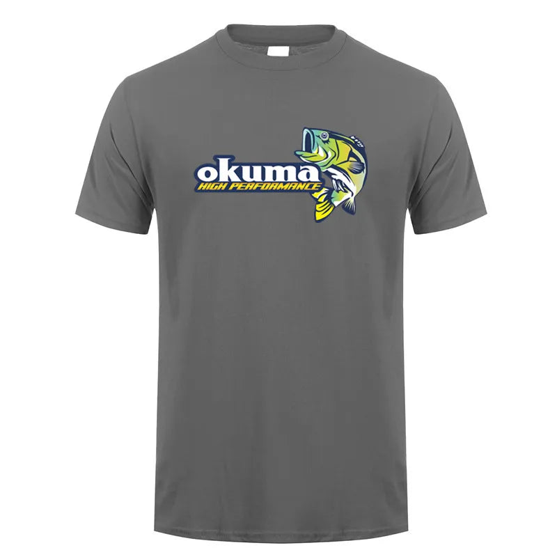 Okuma Fishing T-Shirt – Men's Cotton Short Sleeve Fisherman Tee | S–4XL