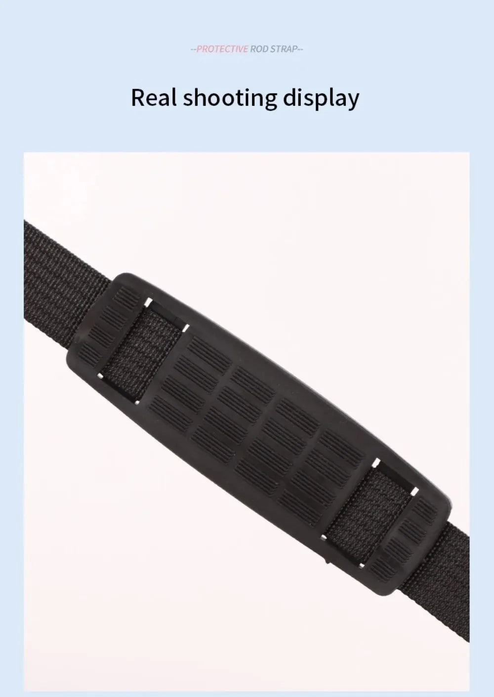 Adjustable Fishing Rod Strap – Neoprene Rod Holder Belt, Portable & Protective