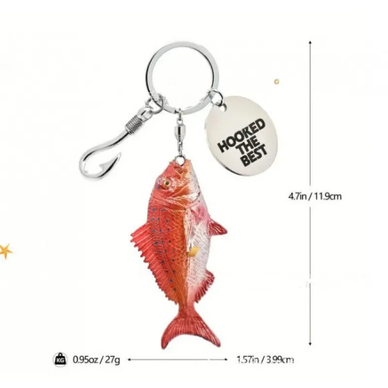 Realistic Fish Keychain – Resin Marine Animal Pendant | 13cm | 11 Designs