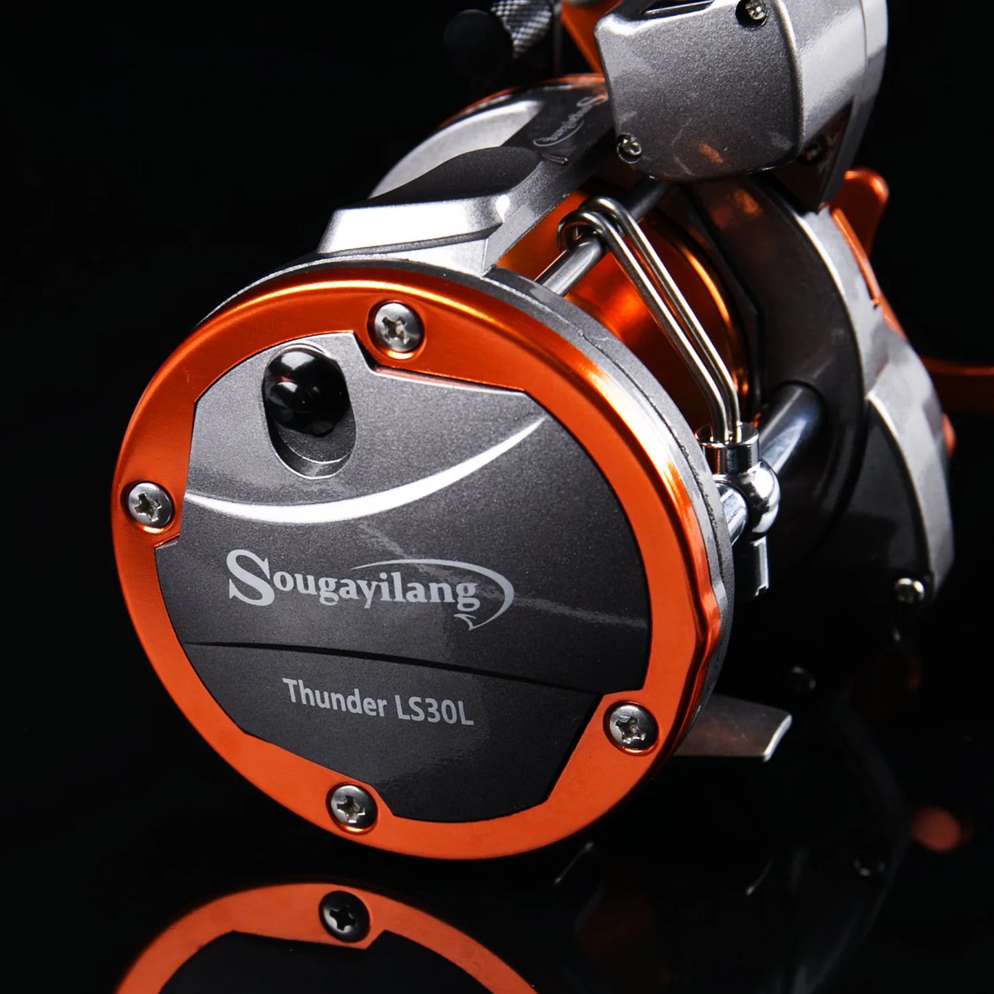 Sougayilang Trolling Reel – Line Counter, Level Wind, 30KG Max Drag, 6+1BB
