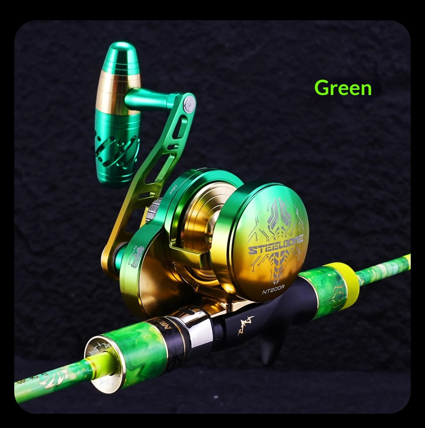 Yinluren Steelbone NT200 Slow Jigging Drum Reel – High Drag, Full Metal