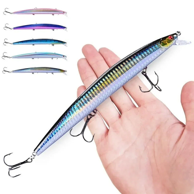 Maris Minnow Fishing Lure 18cm 24g | 25 Colors Laser Crankbait Hard Bait