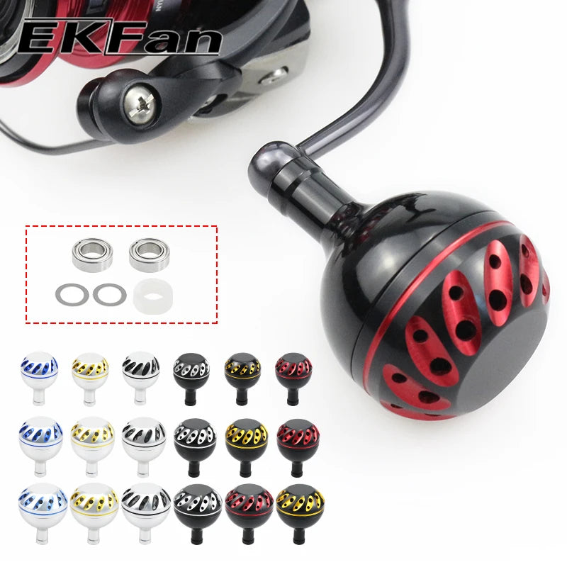 EKfan Aluminum Fishing Reel Handle Knob – 30/35/38mm, 4MM Shaft