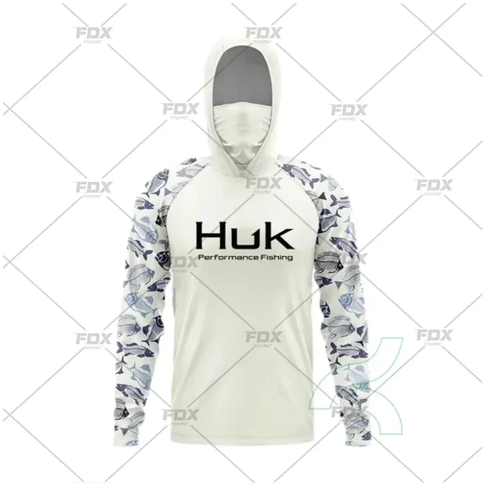 HUK Fishing Hoodie – UPF UV Protection, Anti-Mosquito