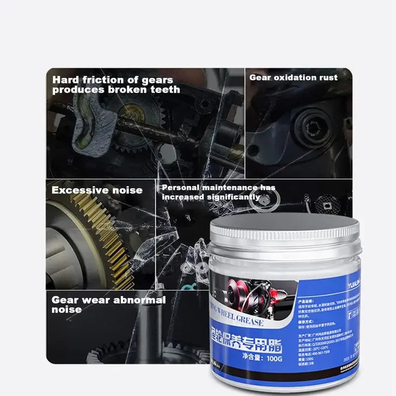 Fishing Reel Grease & Lubricant Oil 100g – Rust Prevention, Bearing Care