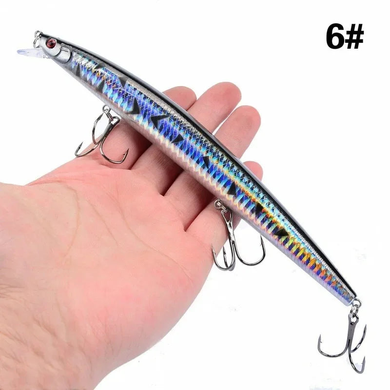 Maris Minnow Fishing Lure 18cm 24g | 25 Colors Laser Crankbait Hard Bait