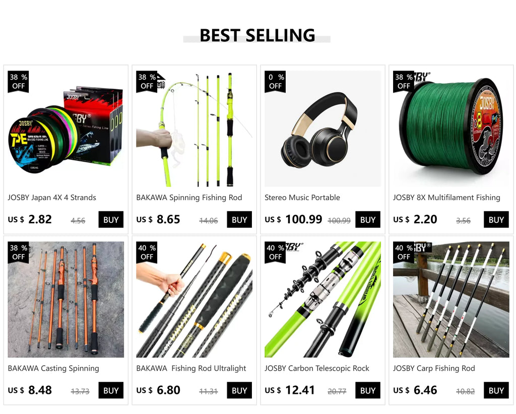 JOSBY 8-Strand Braided Fishing Line