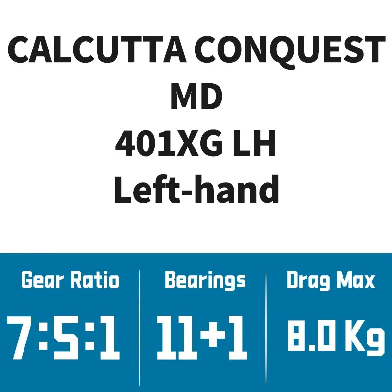 2026 CALCUTTA CONQUEST MD Saltwater Fishing Reels 300XG 300XGHL 400XG Left Right Hand Original  Fishing Reel