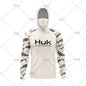 HUK Fishing Hoodie Shirt – UV Protection, Long Sleeve, Neck Gaiter, Anti-Mosquito