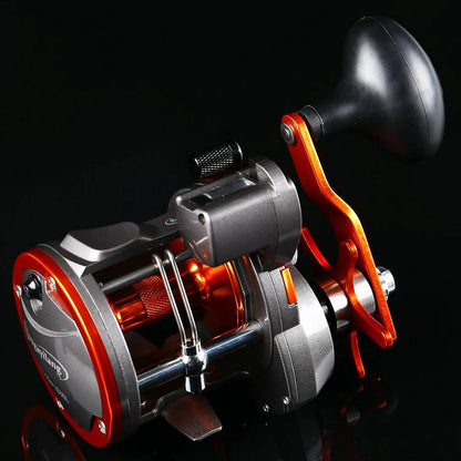 Sougayilang Trolling Reel – Line Counter, Level Wind, 30KG Max Drag, 6+1BB