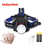 LED Rechargeable Headlamp 1000LM – Waterproof, 3 Modes, 18650 Battery, Outdoor Camping & Night Fishing