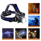 LED Rechargeable Headlamp 1000LM – Waterproof, 3 Modes, 18650 Battery, Outdoor Camping & Night Fishing