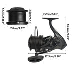 Saltwater Spinning Fishing Reel 24KG Max Drag – Metal Spool, 8000–14000 Series