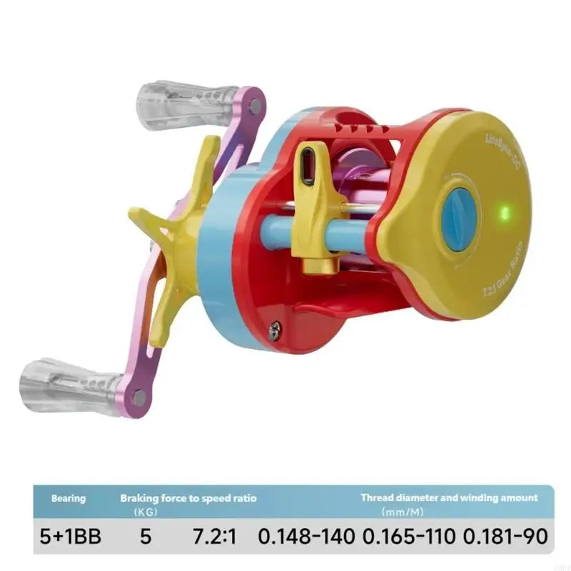 Baitcasting Fishing Reel – 7.2:1 Gear Ratio, Auto Brake