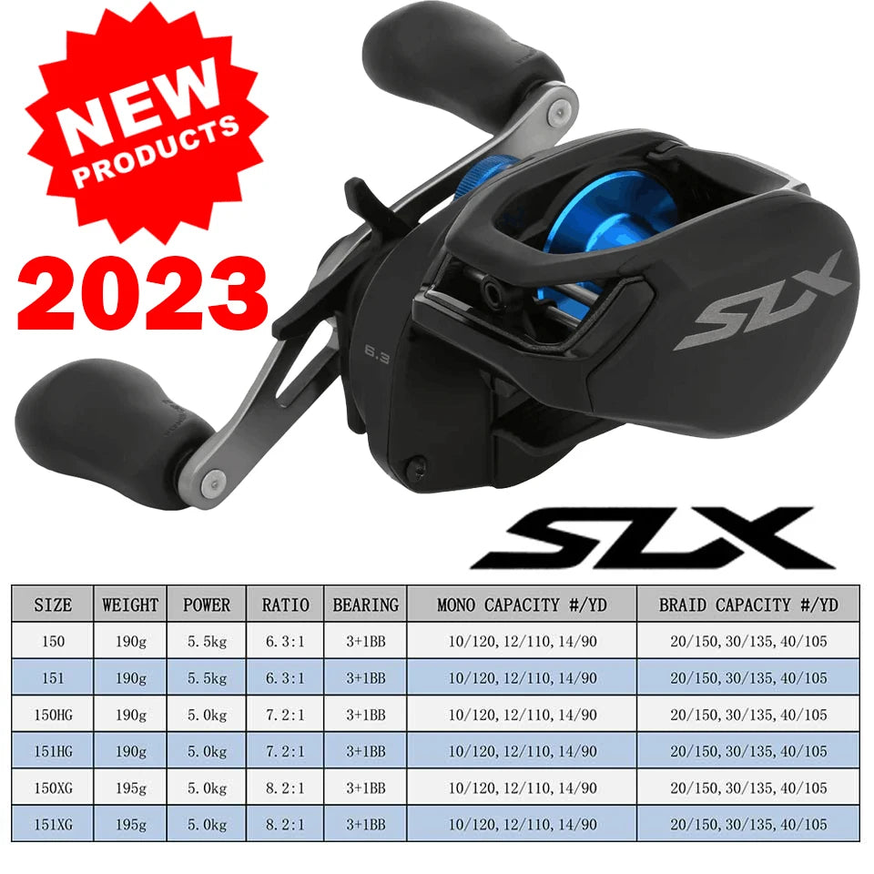 Shimano SLX Baitcast Reel | DC / XT / MGL HAGANE Body