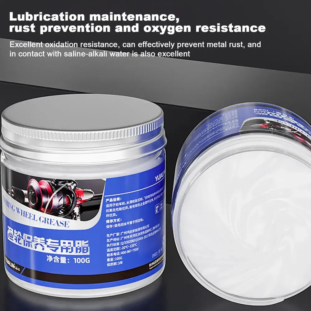 Fishing Reel Grease & Lubricant Oil 100g – Rust Prevention, Bearing Care