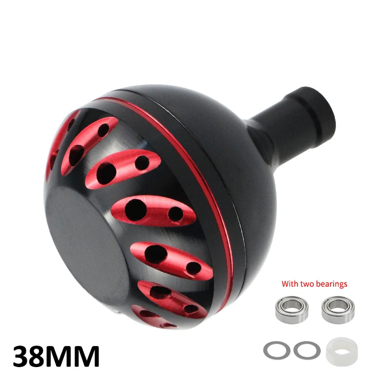 EKfan Aluminum Fishing Reel Handle Knob – 30/35/38mm, 4MM Shaft