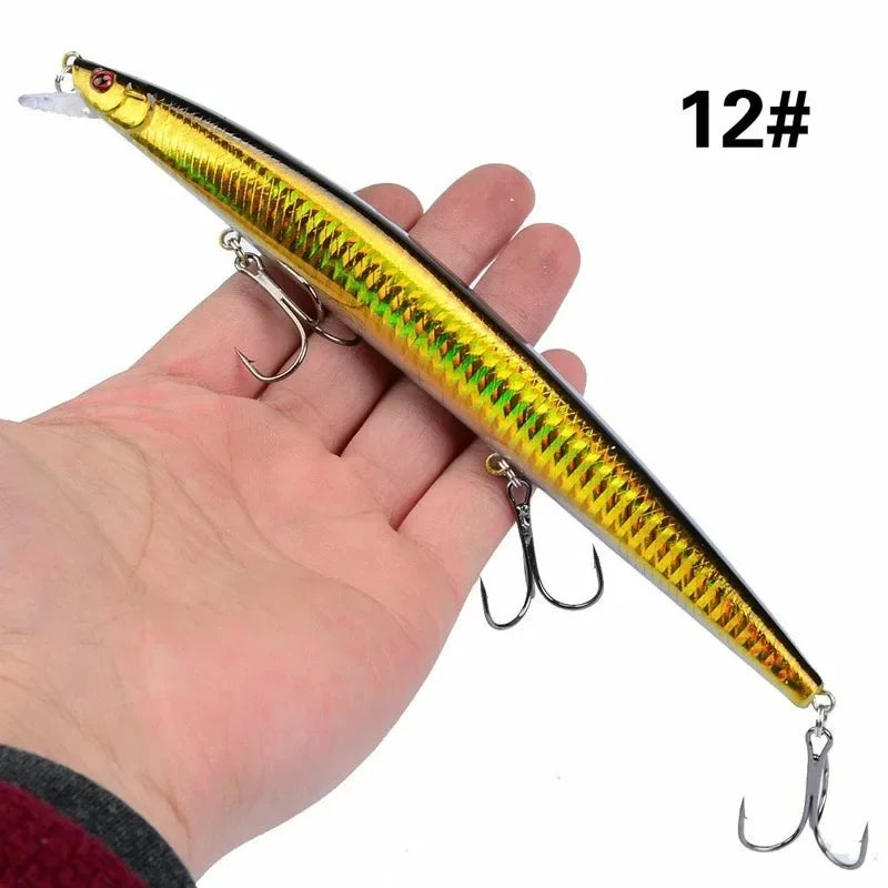 Maris Minnow Fishing Lure 18cm 24g | 25 Colors Laser Crankbait Hard Bait