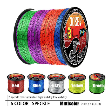 JOSBY 8-Strand Braided Fishing Line – 8X PE, 100M/300M/500M, 18–90lb