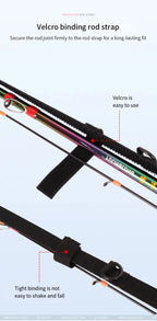 Adjustable Fishing Rod Strap – Neoprene Rod Holder Belt, Portable & Protective