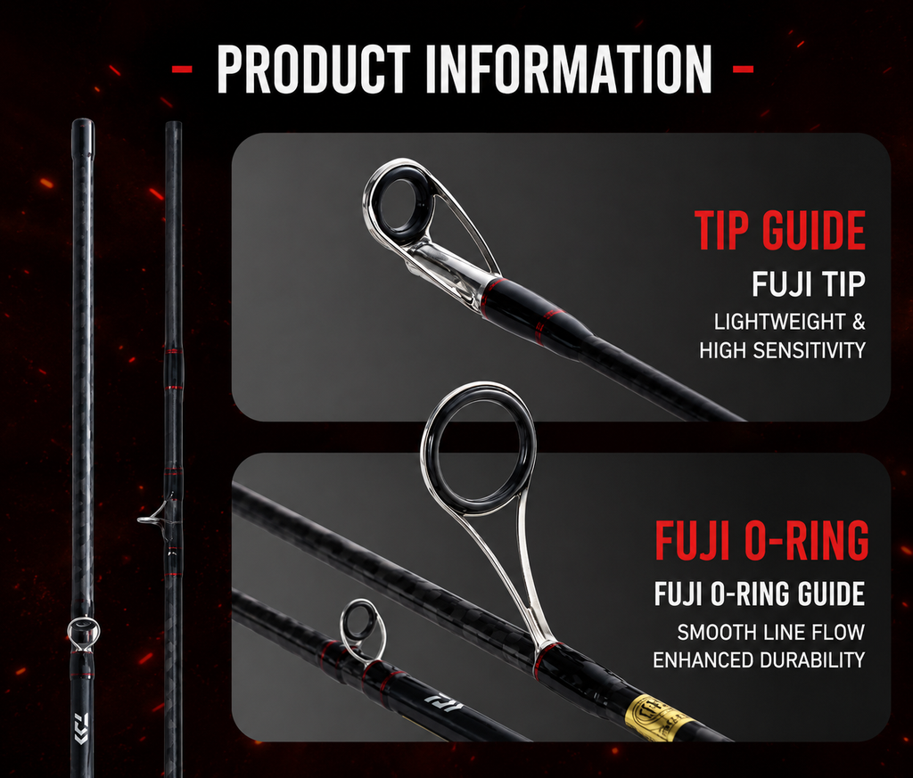 Daiwa Salamandura MX J Fishing Rod – Carbon Fiber, 2-Section