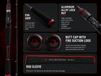 Daiwa Salamandura MX J Fishing Rod – Carbon Fiber, 2-Section