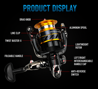 Daiwa Mission CS Spinning Fishing Reel