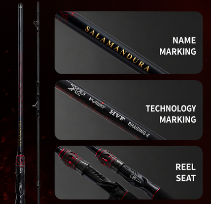 Daiwa Salamandura MX J Spinning & Casting Rod – Carbon Fiber, 2-Section