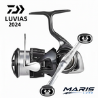 Daiwa Luvias LT 2024 – White Background with Maris Lure Logo