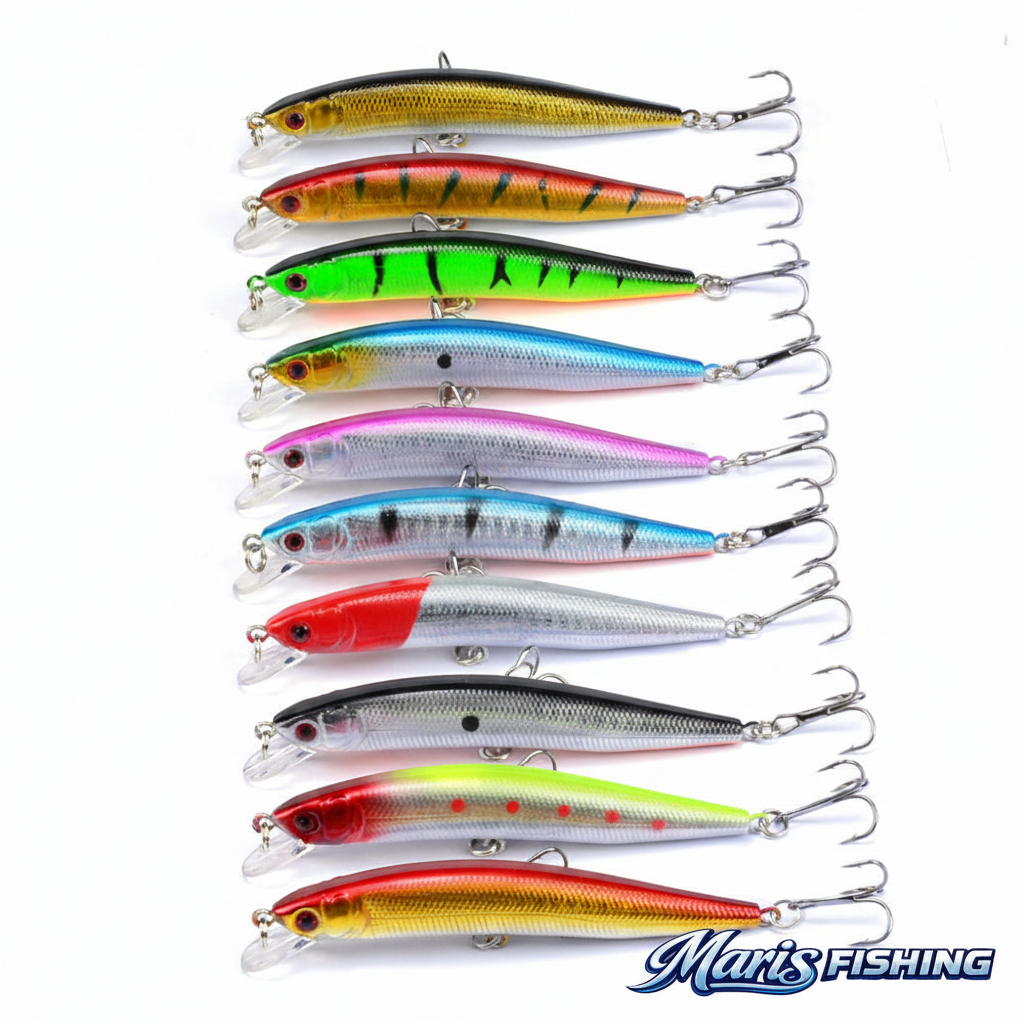 Minnow Wobbler Bass Crankbait with Maris Fishing logo
