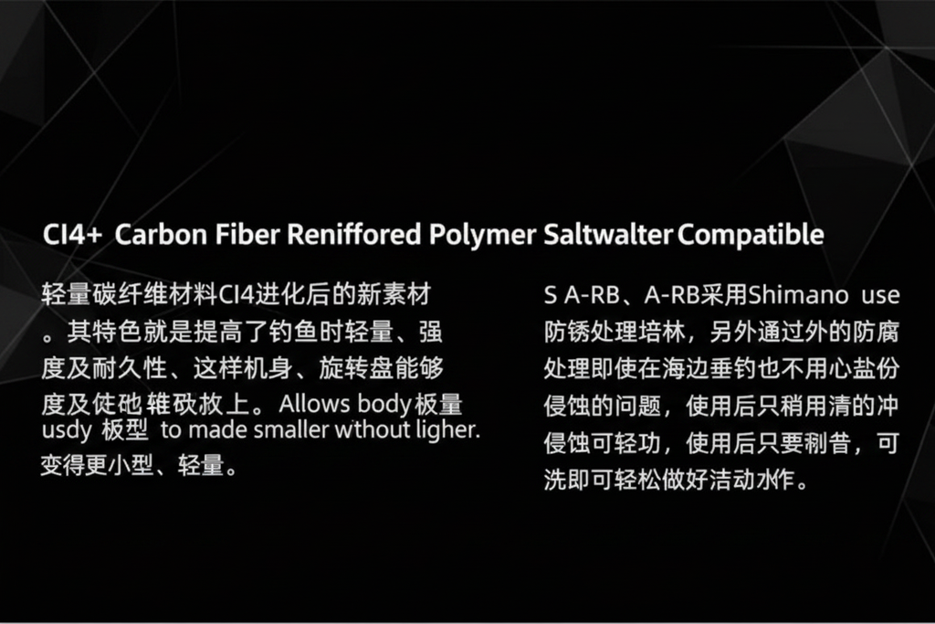CI4+ Saltwater Compatible English