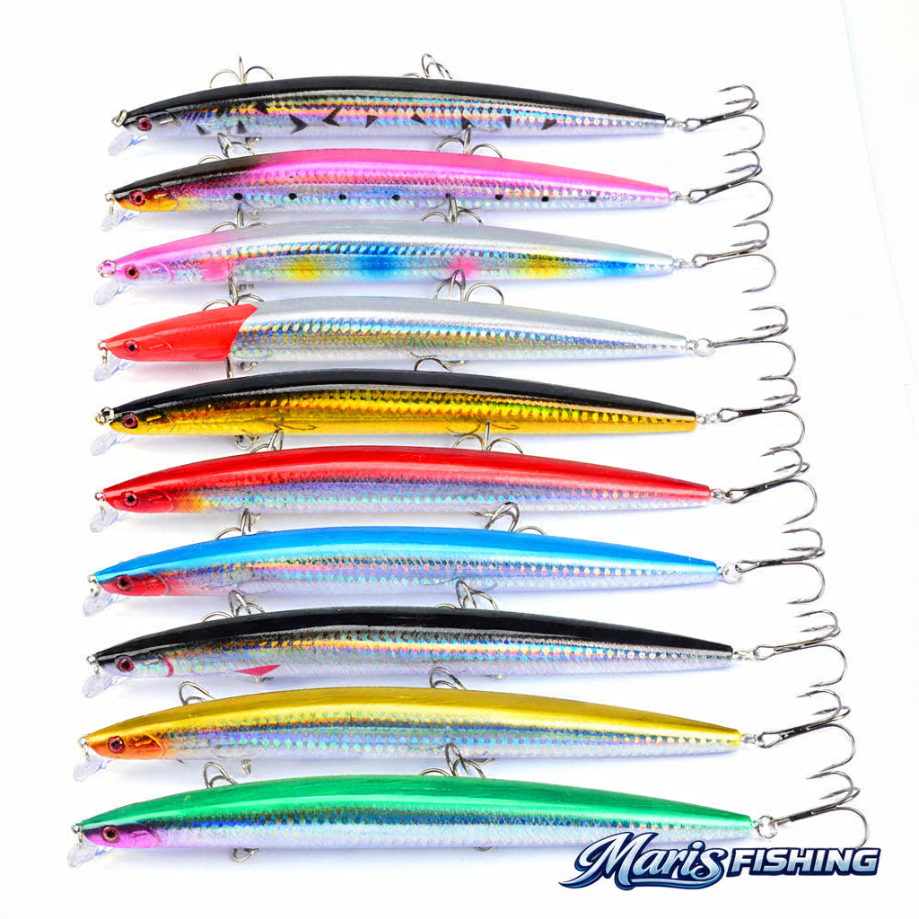 Large Saltwater Hard Fishing Lure with Maris Fishing logo