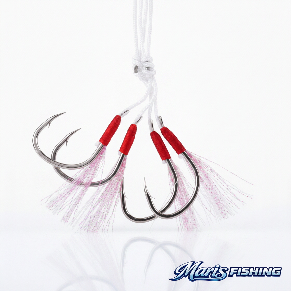 Reinforced Slow Swing Hook with Maris Fishing logo