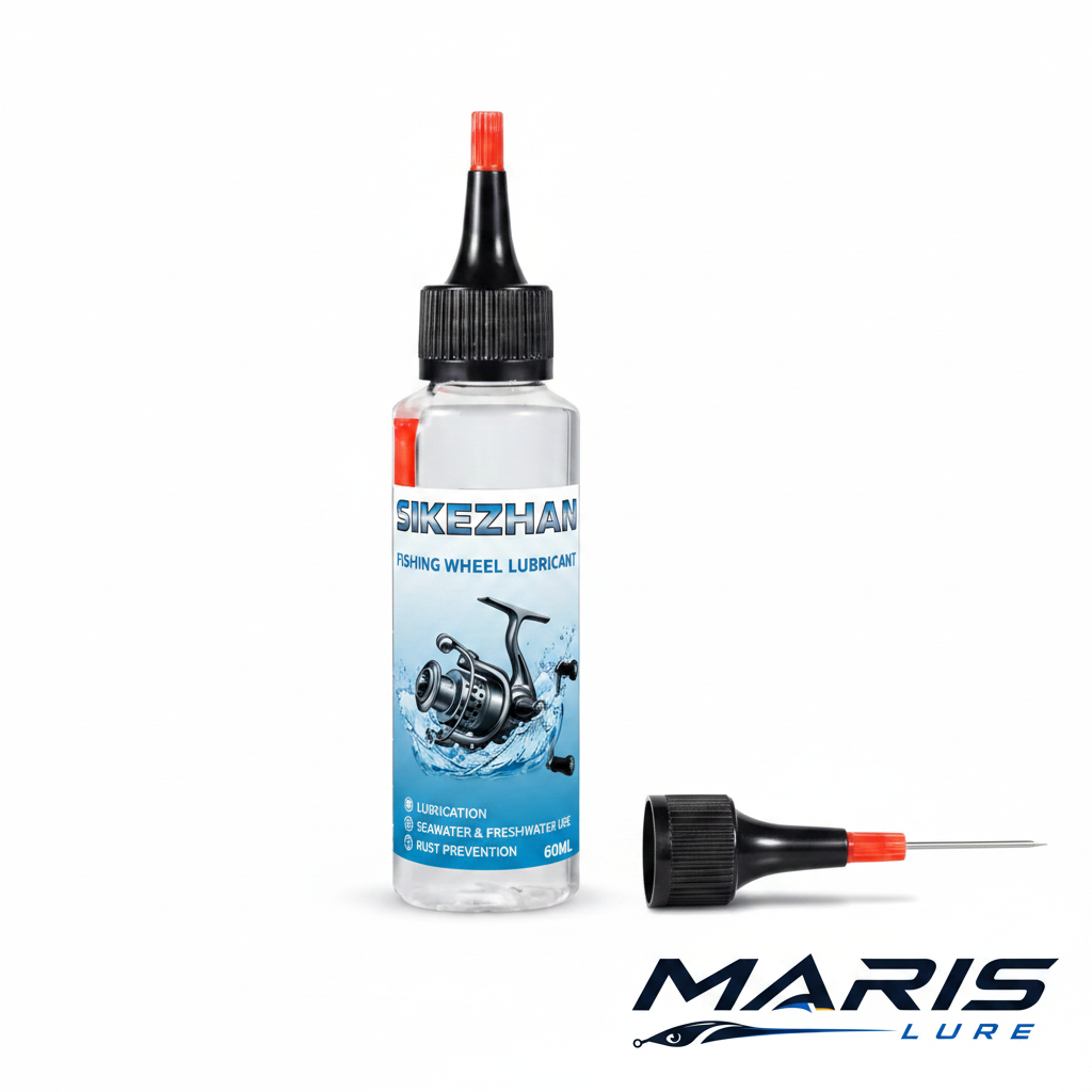 Maris Lure Fishing Reel Lubricant Oil – White Background