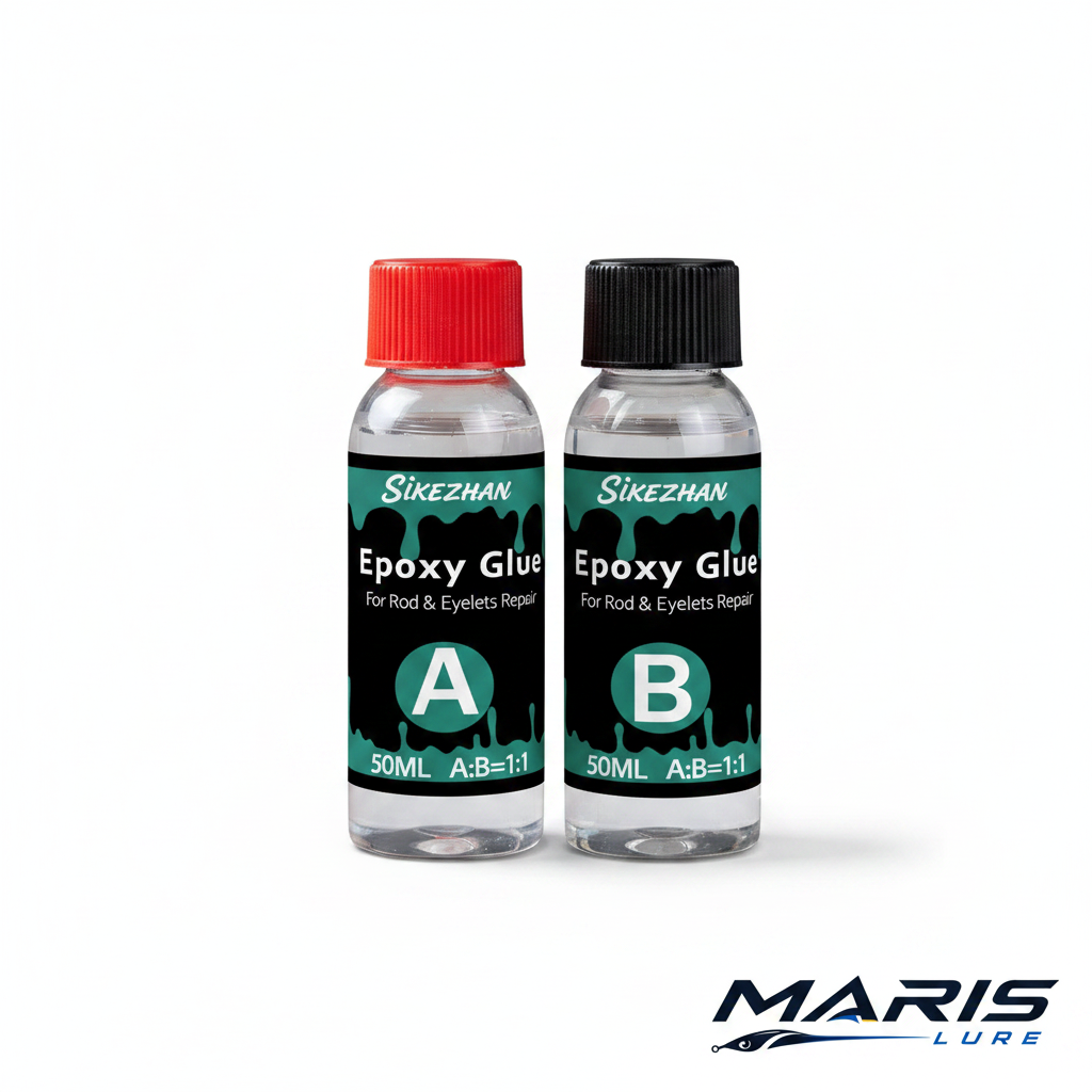 Maris Lure Fishing Rod Repair Epoxy A+B – White Background