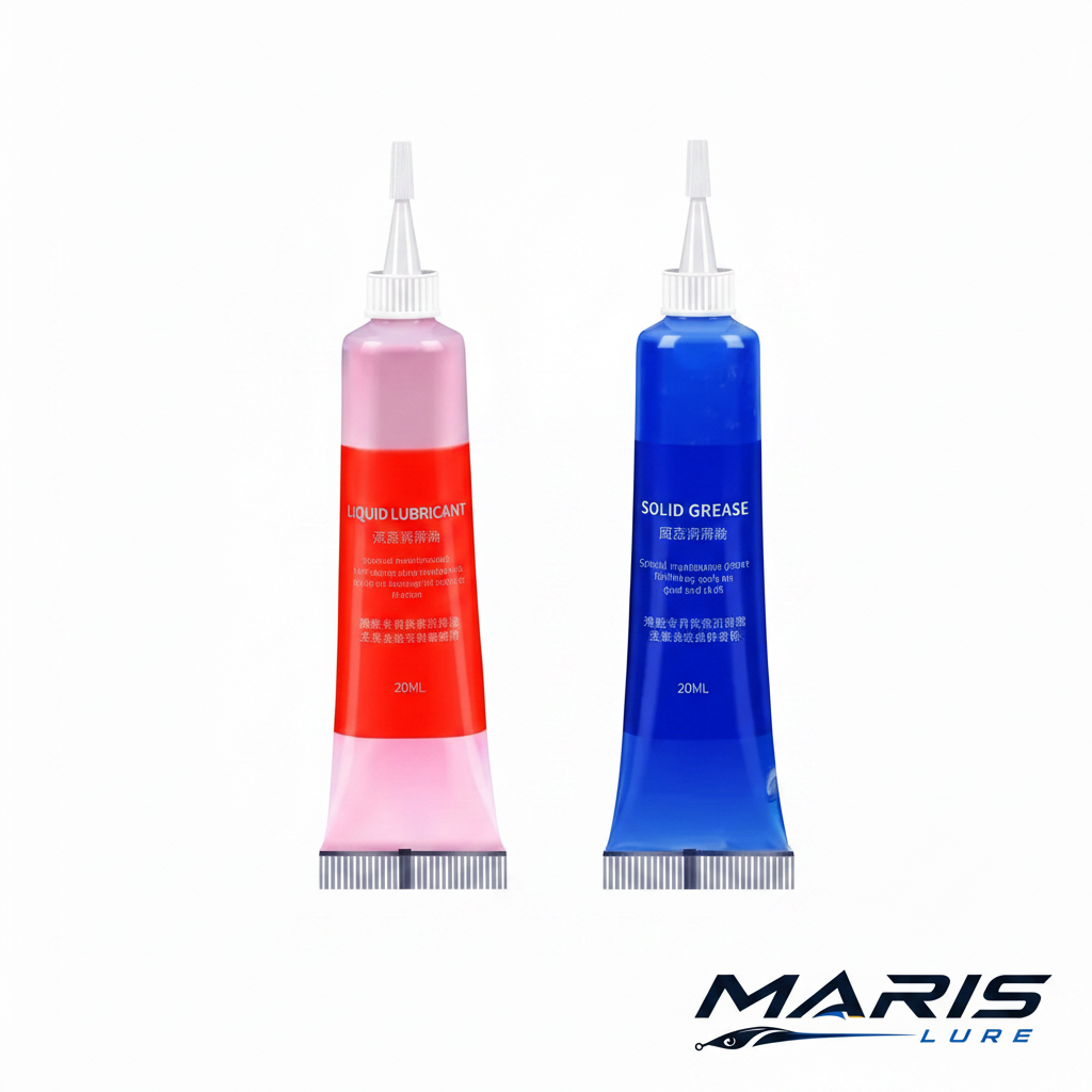 Maris Lure SEASIR Fishing Reel Lubricant Oil & Grease Set – White Background